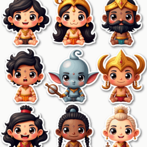 Indian Mythology - Sticker Sheet v24
